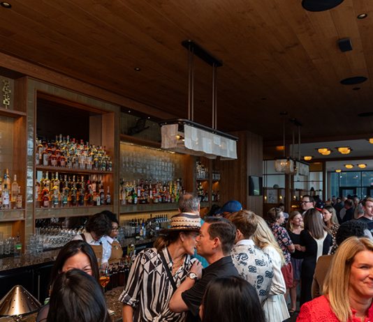 Interior of Pine Hall near the bar.
