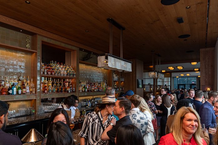 Interior of Pine Hall near the bar.