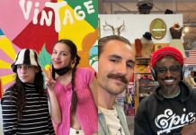 Olivia Rodrigo and André 3000 visiting Old Soul Vintage in Detroit.